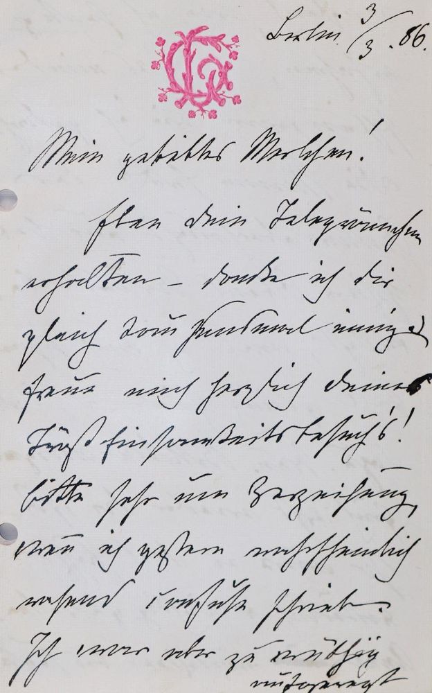 Große Abbildung Nr.7: 136-2184 Bismarck, Johanna von: (Autographen)
