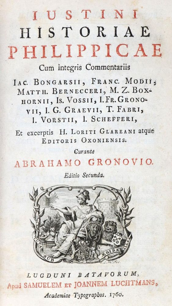Große Abbildung Nr.1: 136-219 Justinus, (M. J.).: (Alte Drucke, Handschriften und Theologie)