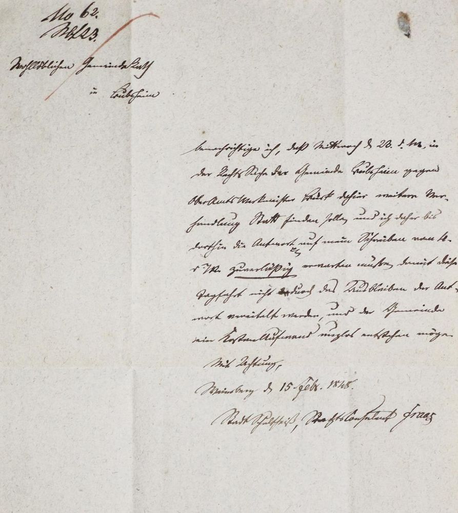 Große Abbildung Nr.1: 136-2190 Fraas, Franz,: (Autographen)