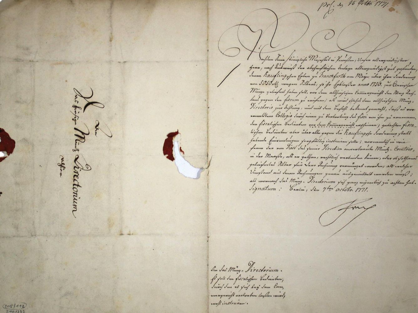 Große Abbildung Nr.2: 136-2192 Friedrich II,: (Autographen)