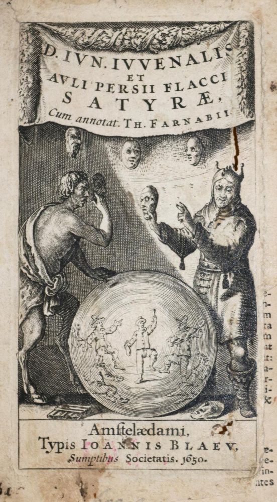 Große Abbildung Nr.1: 136-220 Juvenalis,D.J. u. Persius Flaccus,A.: (Alte Drucke, Handschriften und Theologie)
