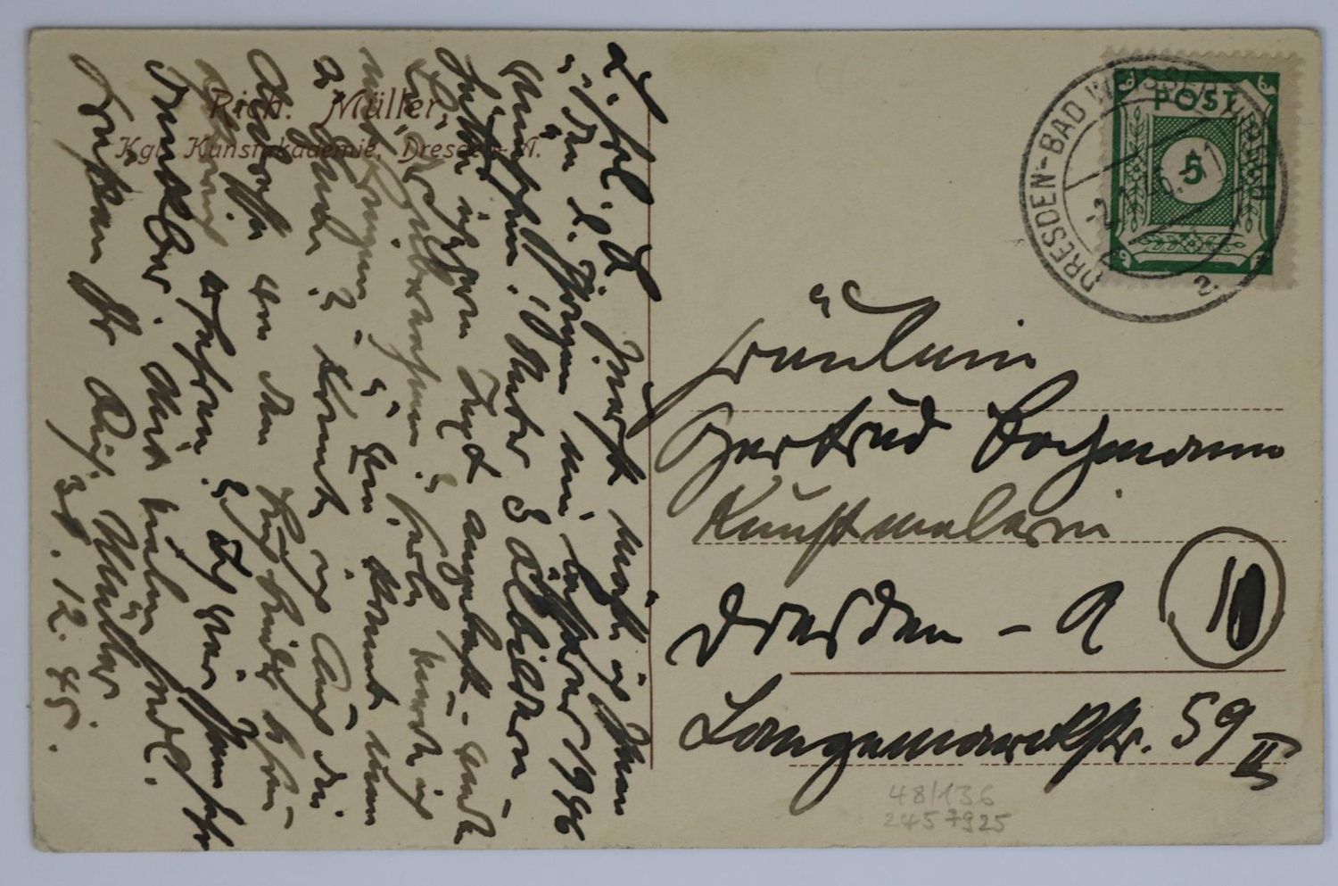 Große Abbildung Nr.2: 136-2208 Müller, Richard,: (Autographen)