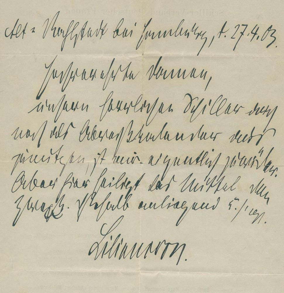 Große Abbildung Nr.22: 136-2219 Autographen-Sammlung: (Schiller-Verband)