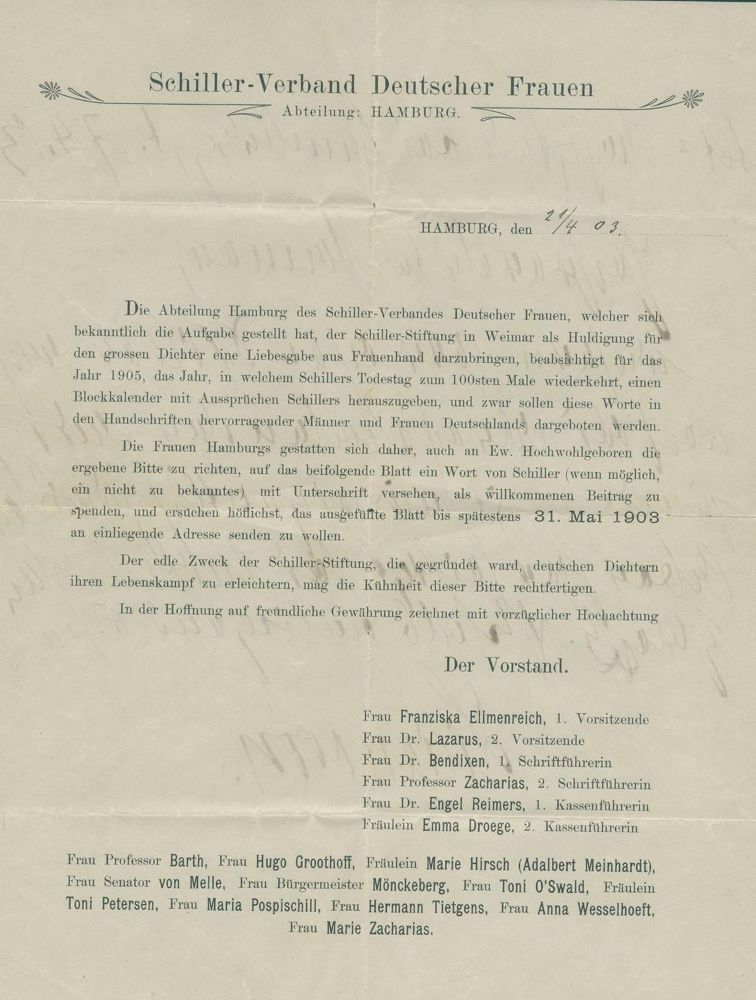 Große Abbildung Nr.3: 136-2219 Autographen-Sammlung: (Schiller-Verband)