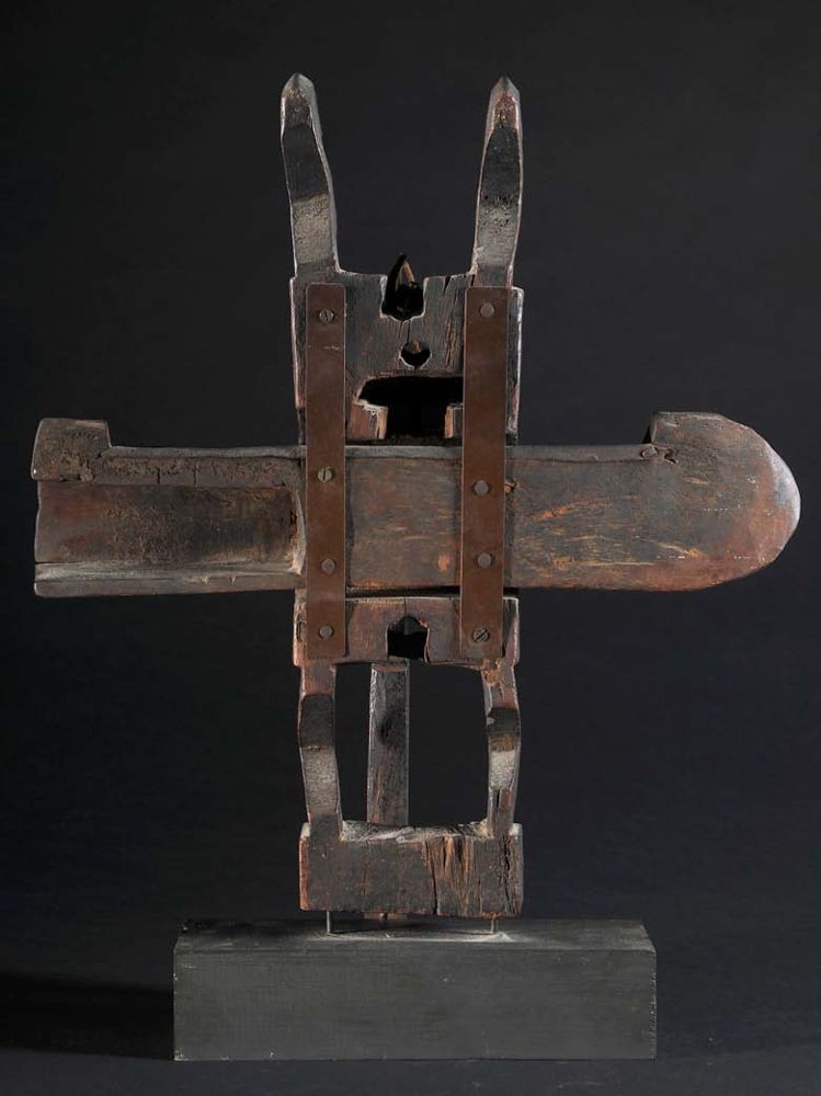 Große Abbildung Nr.3: 136-2321 Dogon Türschloß.: (Afrika)