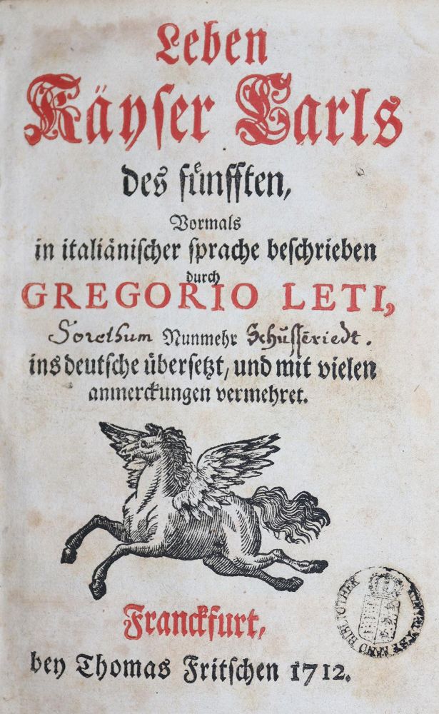 Große Abbildung Nr.1: 136-234 Leti,G.: (Alte Drucke, Handschriften und Theologie)