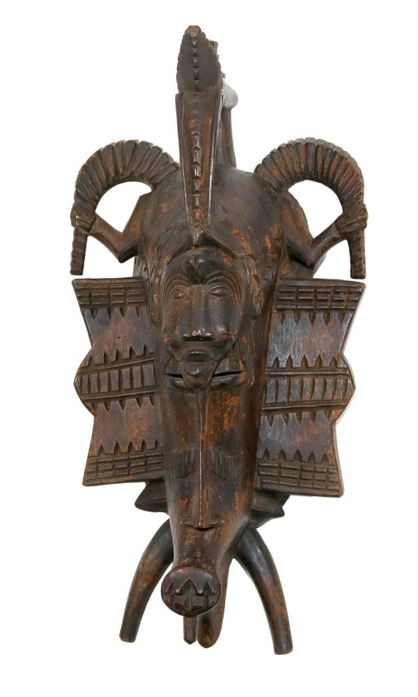 Große Abbildung Nr.1: 136-2347 Kpelie Maske der Senufo: (Afrika, Masken)
