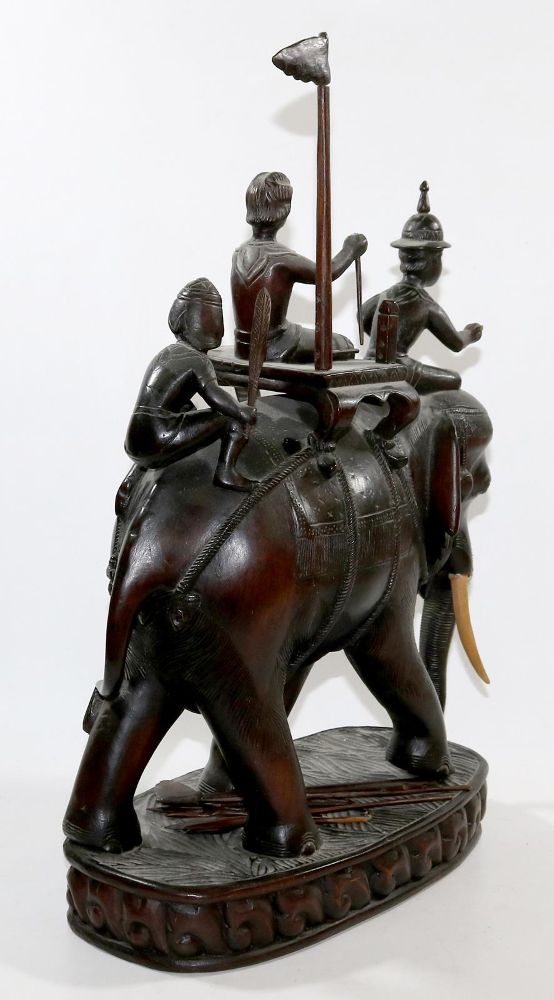 Große Abbildung Nr.2: 136-2369 Elefantenreiter.: (Asiatika)