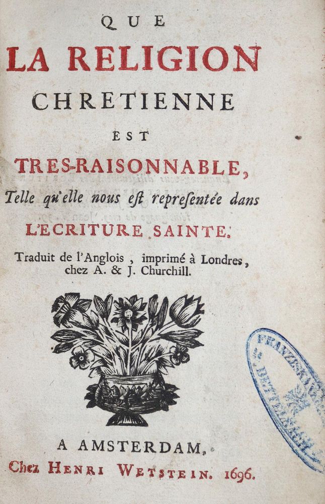 Große Abbildung Nr.1: 136-239 Locke,J.: (Alte Drucke, Handschriften und Theologie)