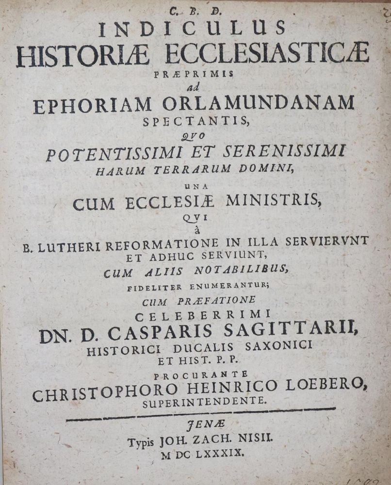 Große Abbildung Nr.1: 136-240 Loeber,C.H.: (Alte Drucke, Handschriften und Theologie)