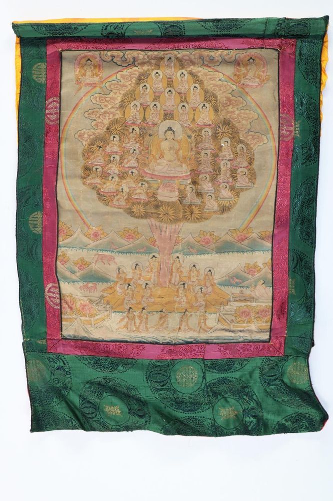 Große Abbildung Nr.1: 136-2401 Thankgka mit Bodi Baum: (Asiatika)