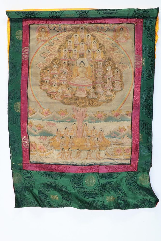 Große Abbildung Nr.2: 136-2401 Thankgka mit Bodi Baum: (Asiatika)