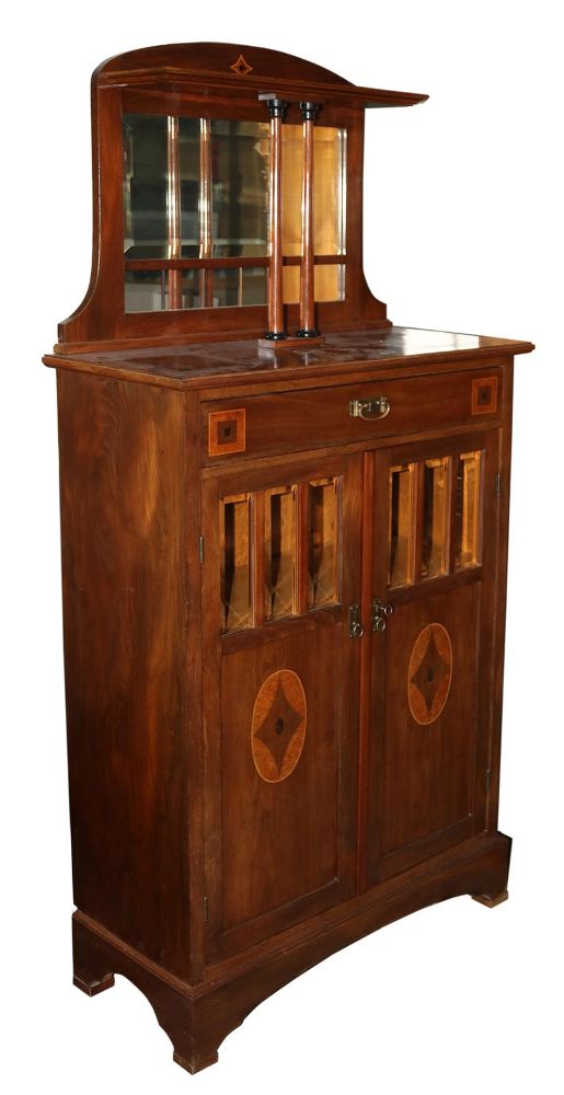 Große Abbildung Nr.1: 136-2427 Jugendstil Vertiko.: (Möbel)