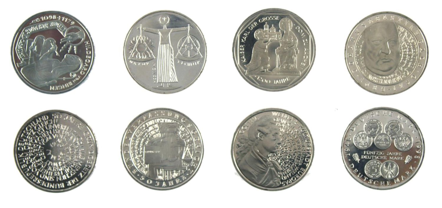 Große Abbildung Nr.1: 136-2441 Deutsche Mark.: (Münzen)