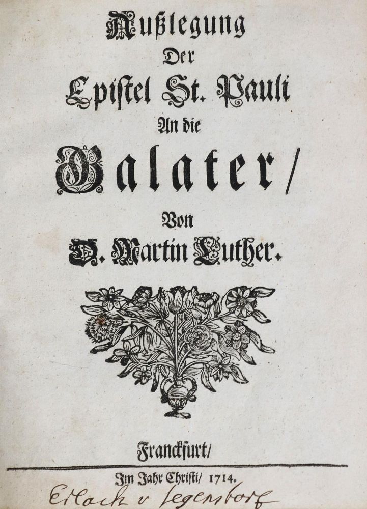 Große Abbildung Nr.1: 136-249 Luther,M.: (Alte Drucke, Handschriften und Theologie)