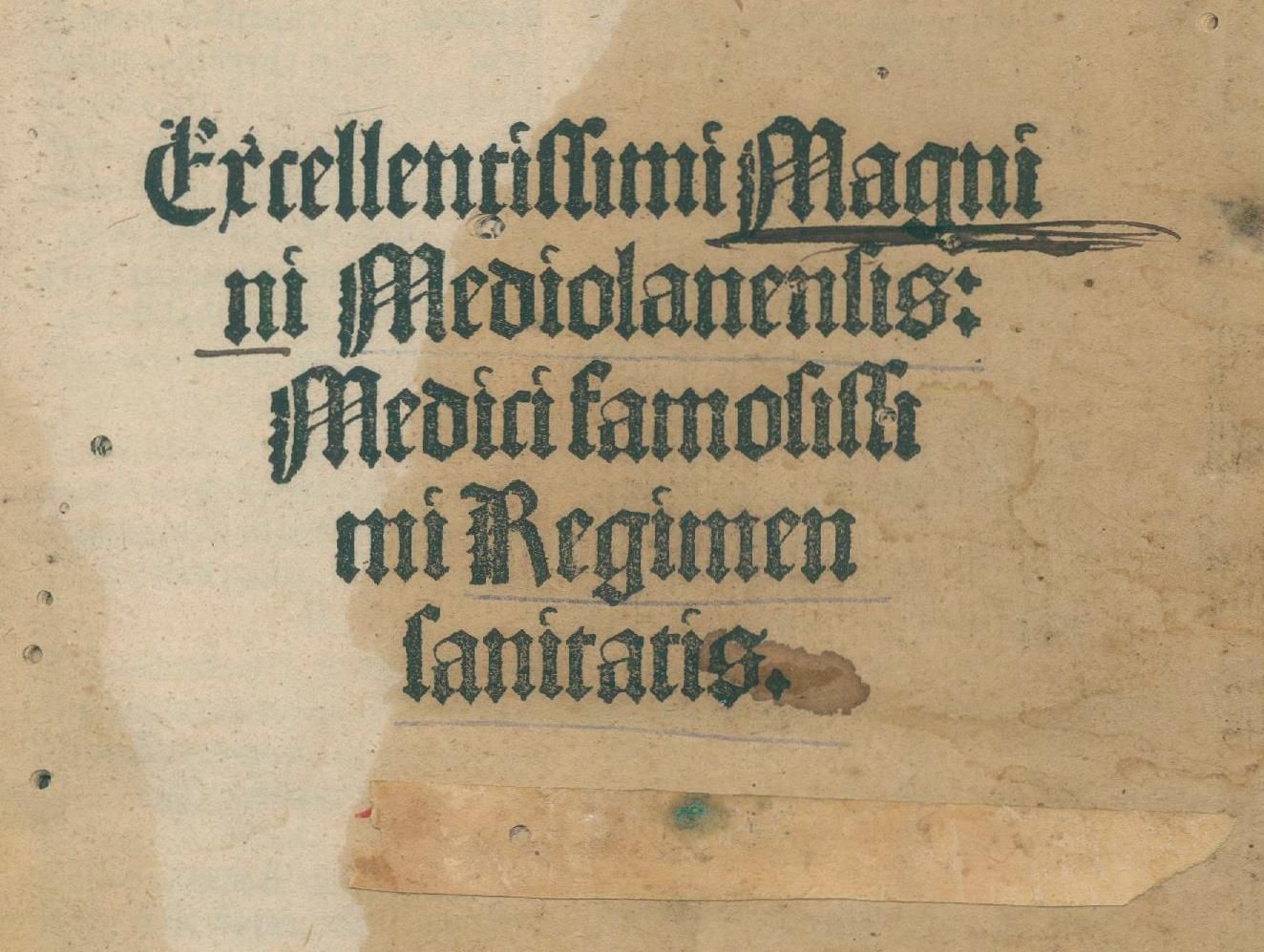 Große Abbildung Nr.1: 136-253 Magninus Mediolanensis.: (Alte Drucke, Handschriften und Theologie)
