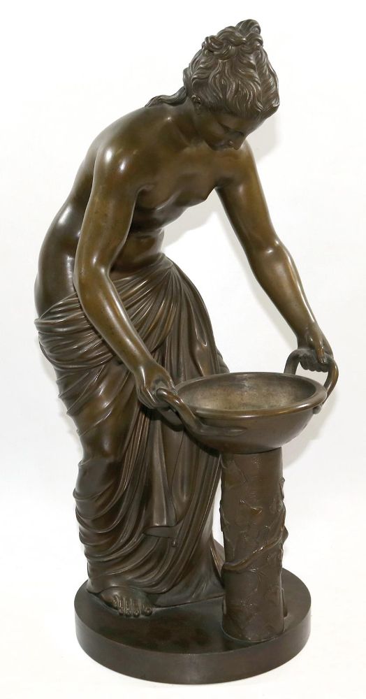 Große Abbildung Nr.1: 136-2594 Danaide mit Schale: (Skulpturen - Plastiken)