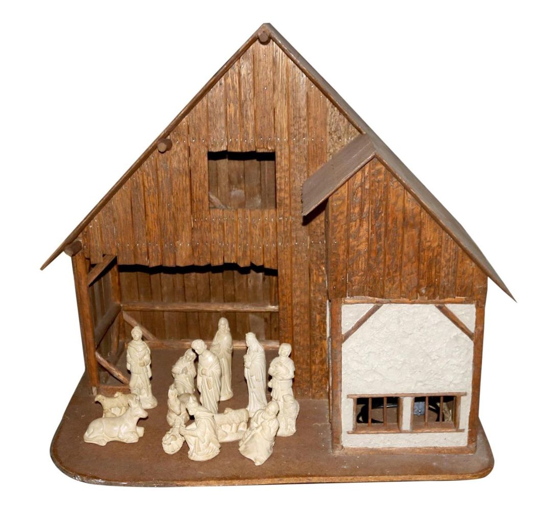 Große Abbildung Nr.1: 136-2596 Große Weihnachtskrippe.: (Spielzeug)