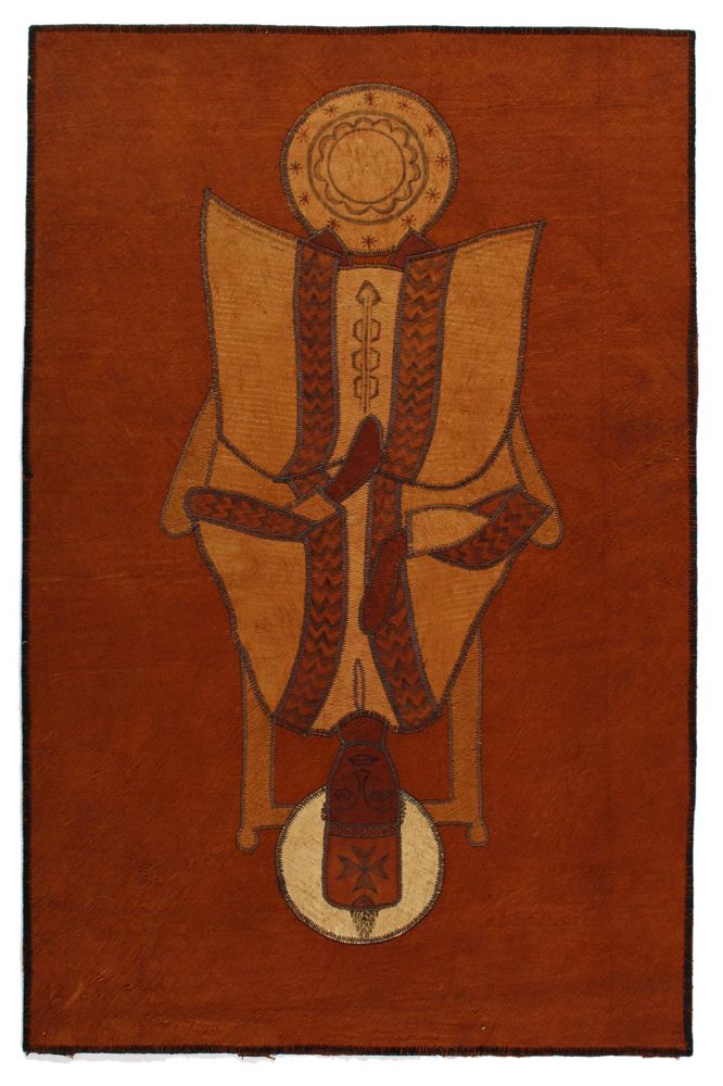 Große Abbildung Nr.1: 136-2603 Afrikanisches Textilbild.: (Textil)