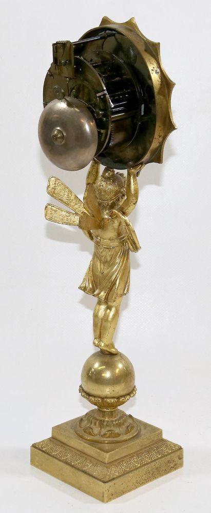 Große Abbildung Nr.2: 136-2612 Feine Bronze-doré-Kaminuhr.: (Uhren, Kaminuhr.)