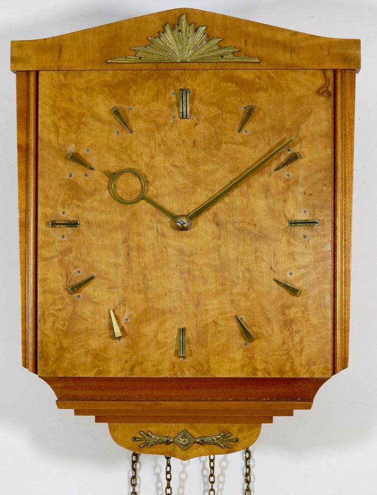 Große Abbildung Nr.1: 136-2631 Wanduhr, Holz.: (Uhren)