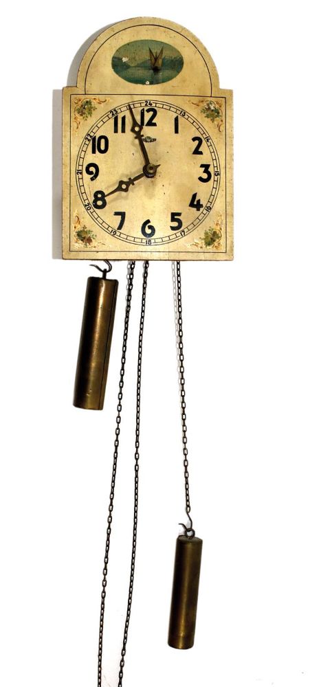 Große Abbildung Nr.1: 136-2632 Vorderzappler, Räderuhr u.: (Uhren, Wanduhren)