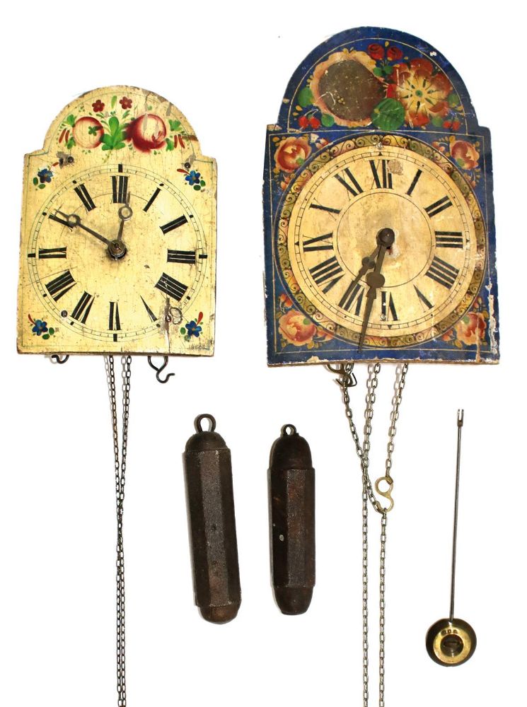 Große Abbildung Nr.3: 136-2632 Vorderzappler, Räderuhr u.: (Uhren, Wanduhren)