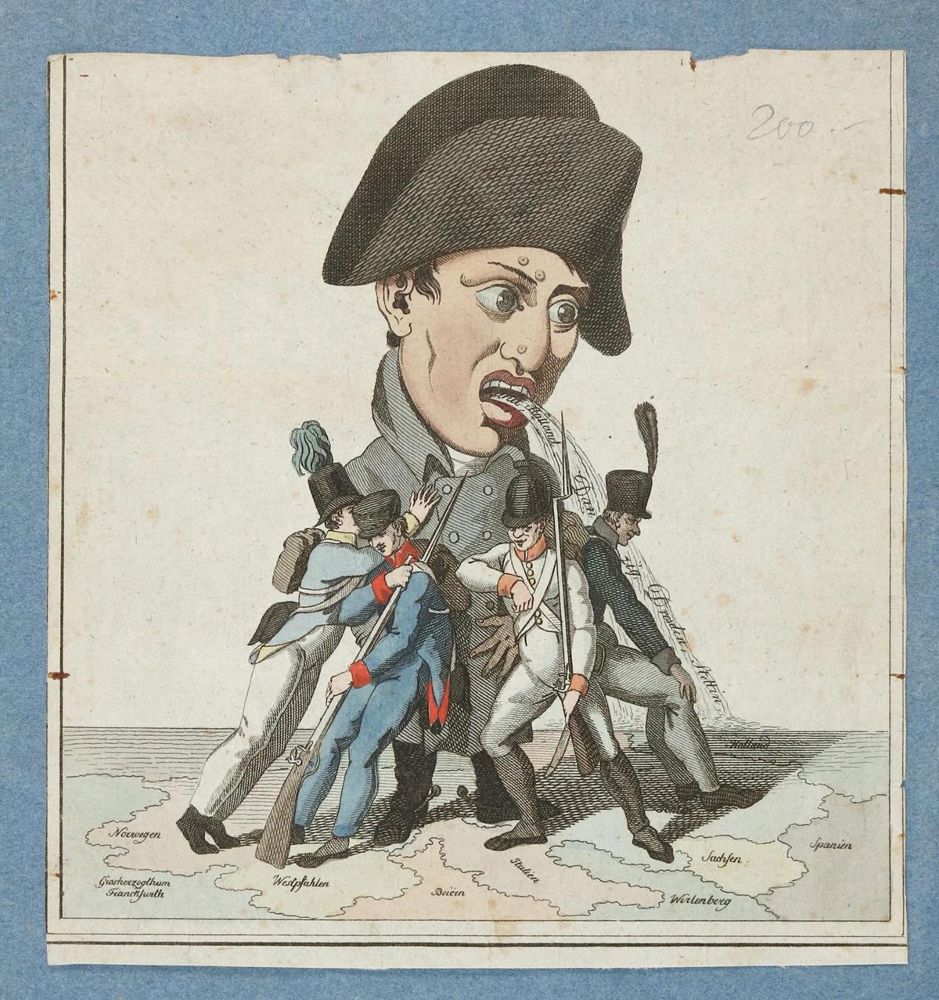 Große Abbildung Nr.1: 136-2771 Konvolut: (Varia, Karikatur, Napoleon)