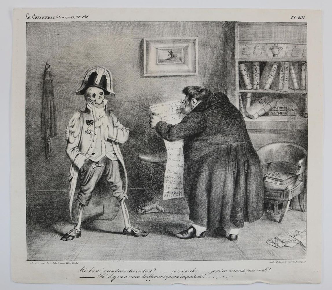 Große Abbildung Nr.2: 136-2771 Konvolut: (Varia, Karikatur, Napoleon)