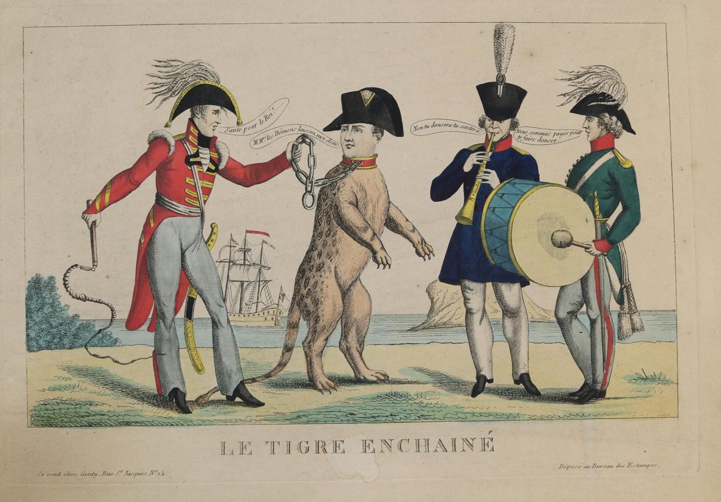 Große Abbildung Nr.3: 136-2771 Konvolut: (Varia, Karikatur, Napoleon)