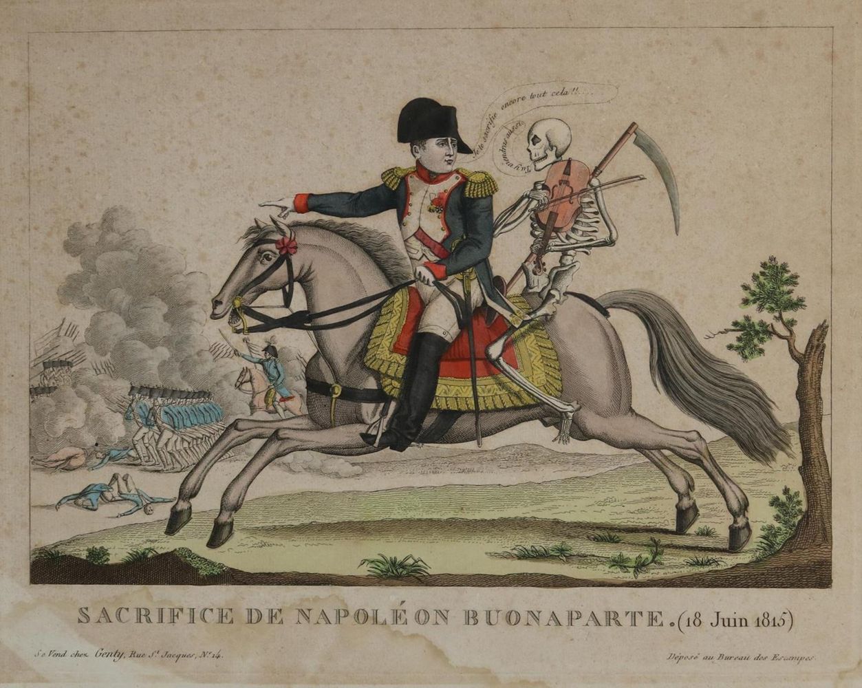 Große Abbildung Nr.6: 136-2771 Konvolut: (Varia, Karikatur, Napoleon)