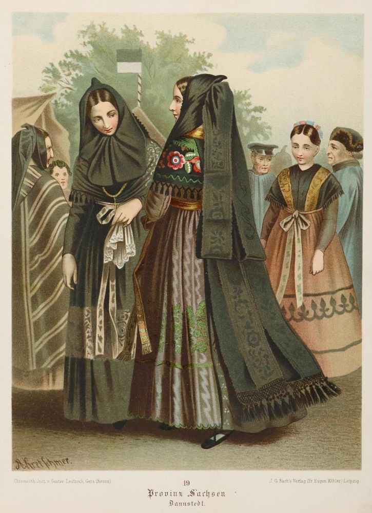 Große Abbildung Nr.2: 136-2802 Kretschmer,A.: (Varia, Mode und Trachten, Trachten)