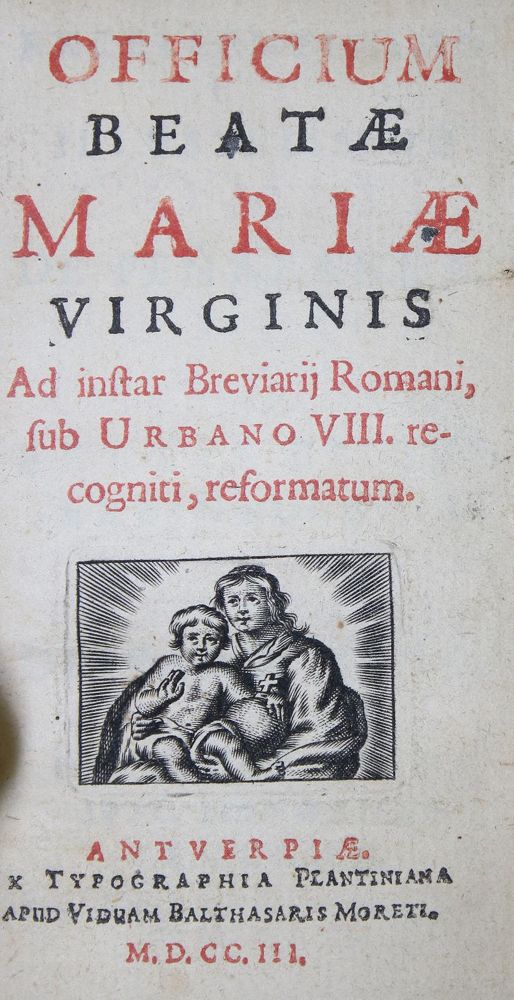 Große Abbildung Nr.1: 136-287 Officium: (Alte Drucke, Handschriften und Theologie)