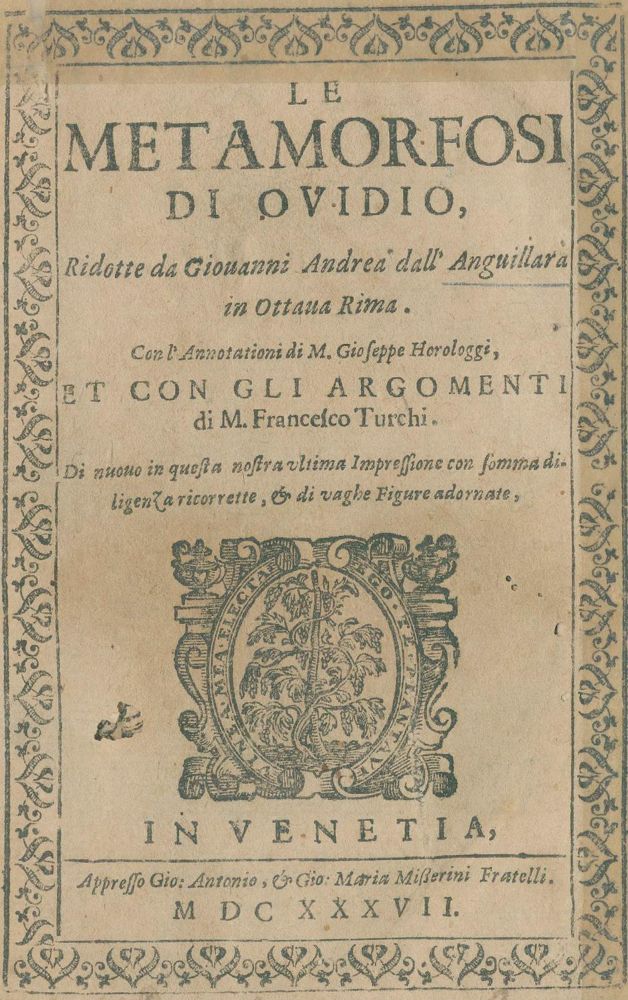 Große Abbildung Nr.1: 136-290 Ovid.: (Alte Drucke, Handschriften und Theologie)