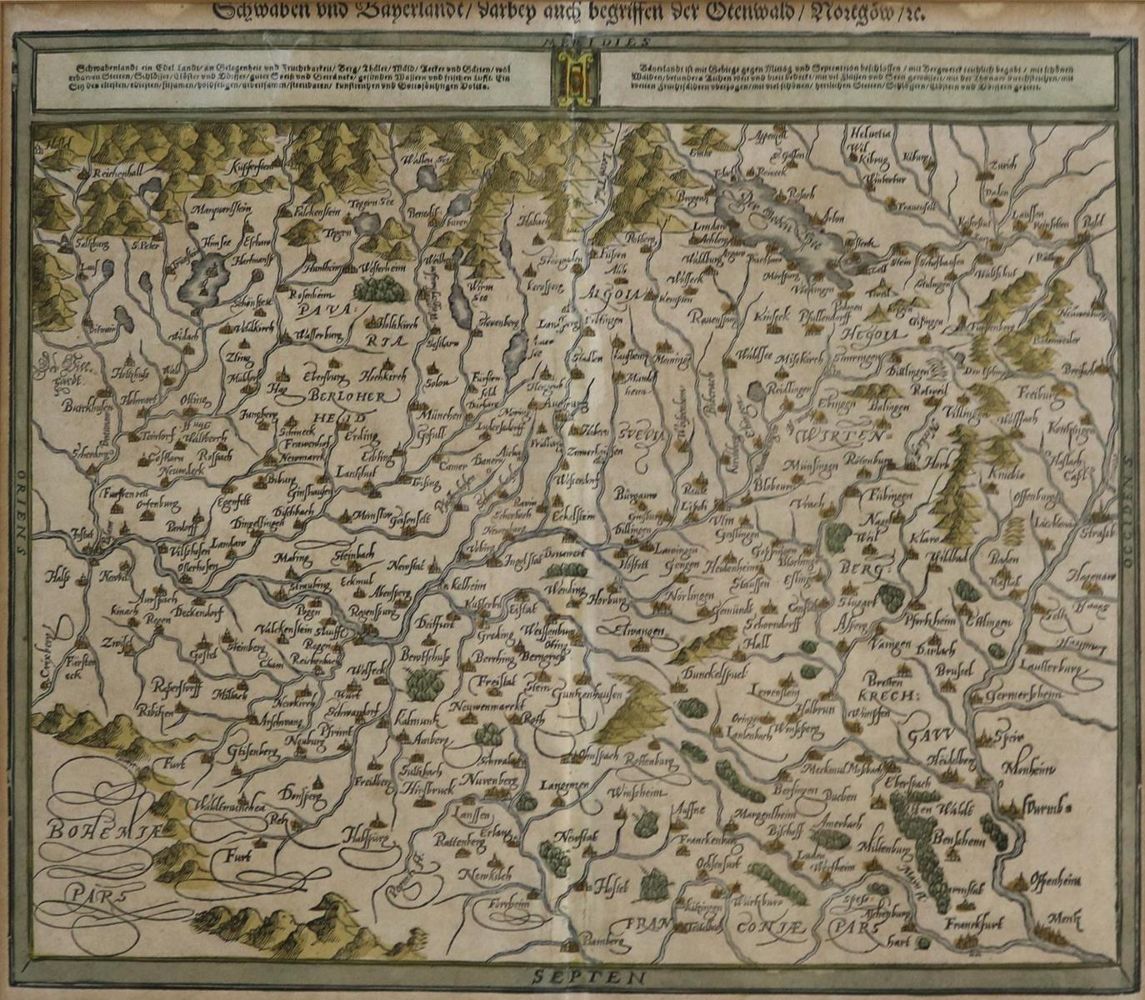 Große Abbildung Nr.1: 136-2977 Schwaben/Bayern.: (Deutschland)
