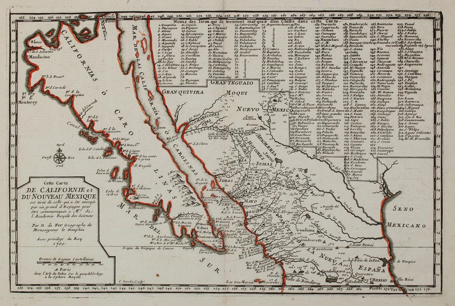 Große Abbildung Nr.1: 136-3014 Kalifornien u. Mexiko.: (Ausland, Amerika)