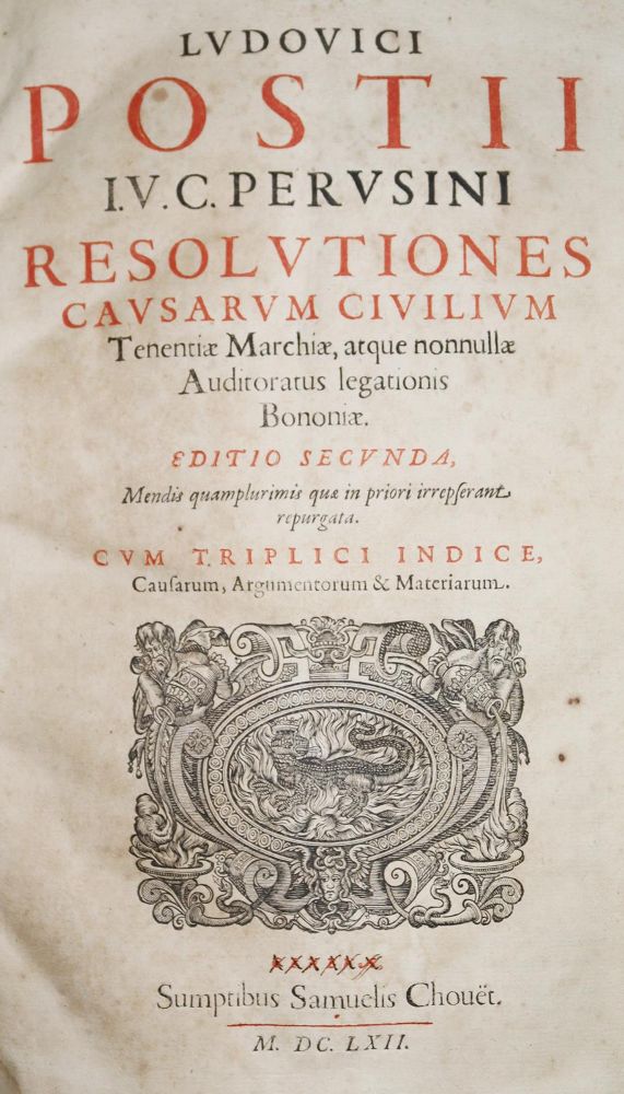 Große Abbildung Nr.1: 136-306 Postius,L.: (Alte Drucke, Handschriften und Theologie)