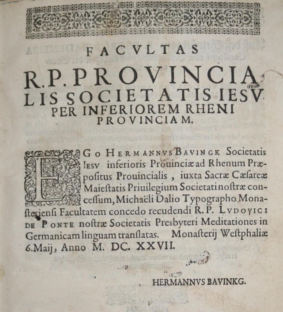 Große Abbildung Nr.4: 136-311 Puente,L. de la.: (Alte Drucke, Handschriften und Theologie)