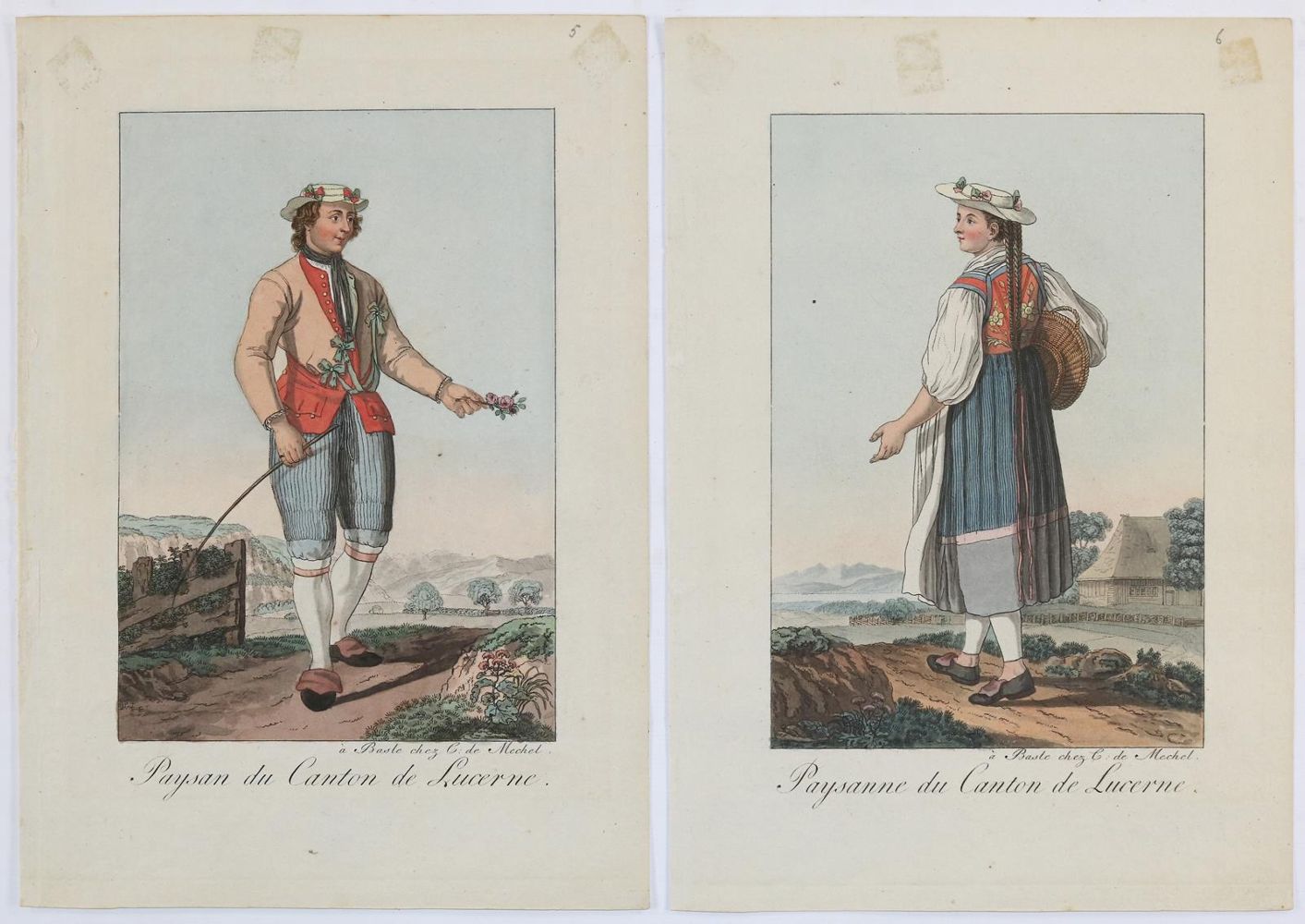 Große Abbildung Nr.2: 136-3138 Sammlung: (Ausland, Schweiz, Trachten)