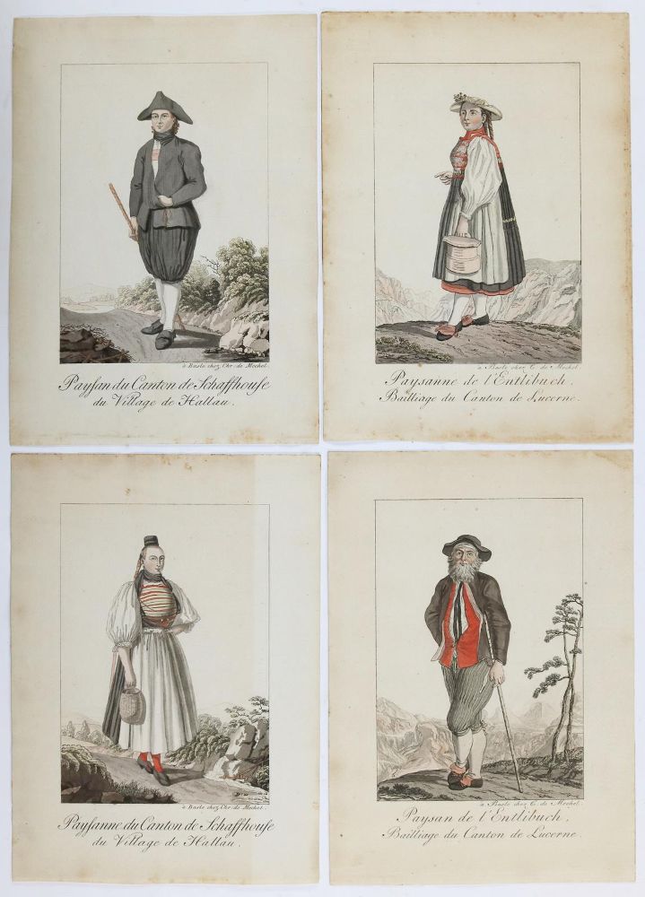 Große Abbildung Nr.3: 136-3138 Sammlung: (Ausland, Schweiz, Trachten)