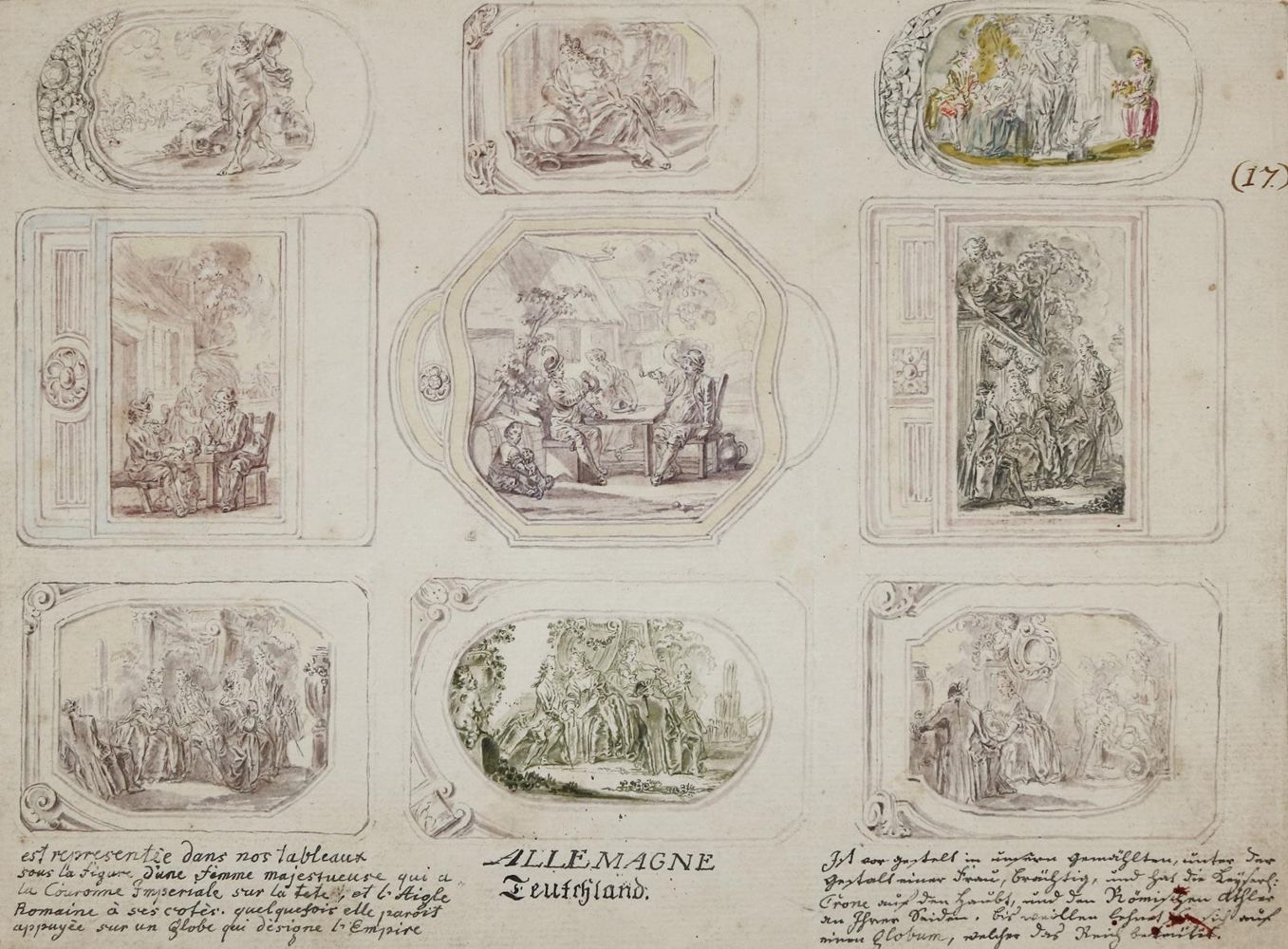 Große Abbildung Nr.1: 136-3170 Allemagne.: (Künstlergraphik)