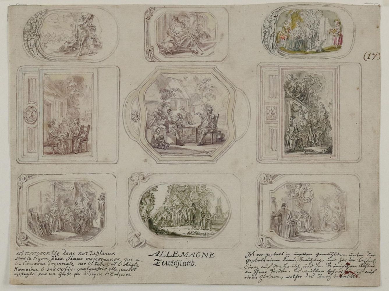 Große Abbildung Nr.2: 136-3170 Allemagne.: (Künstlergraphik)