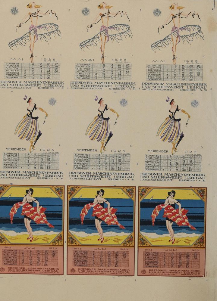 Große Abbildung Nr.1: 136-3182 Art Deco.: (Künstlergraphik)