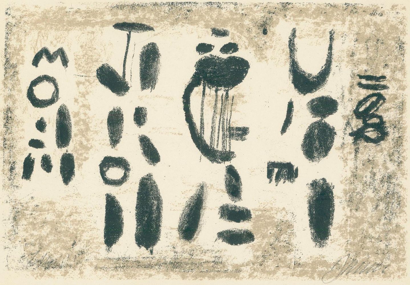 Große Abbildung Nr.1: 136-3208 Baumeister, Willi: (Künstlergraphik)