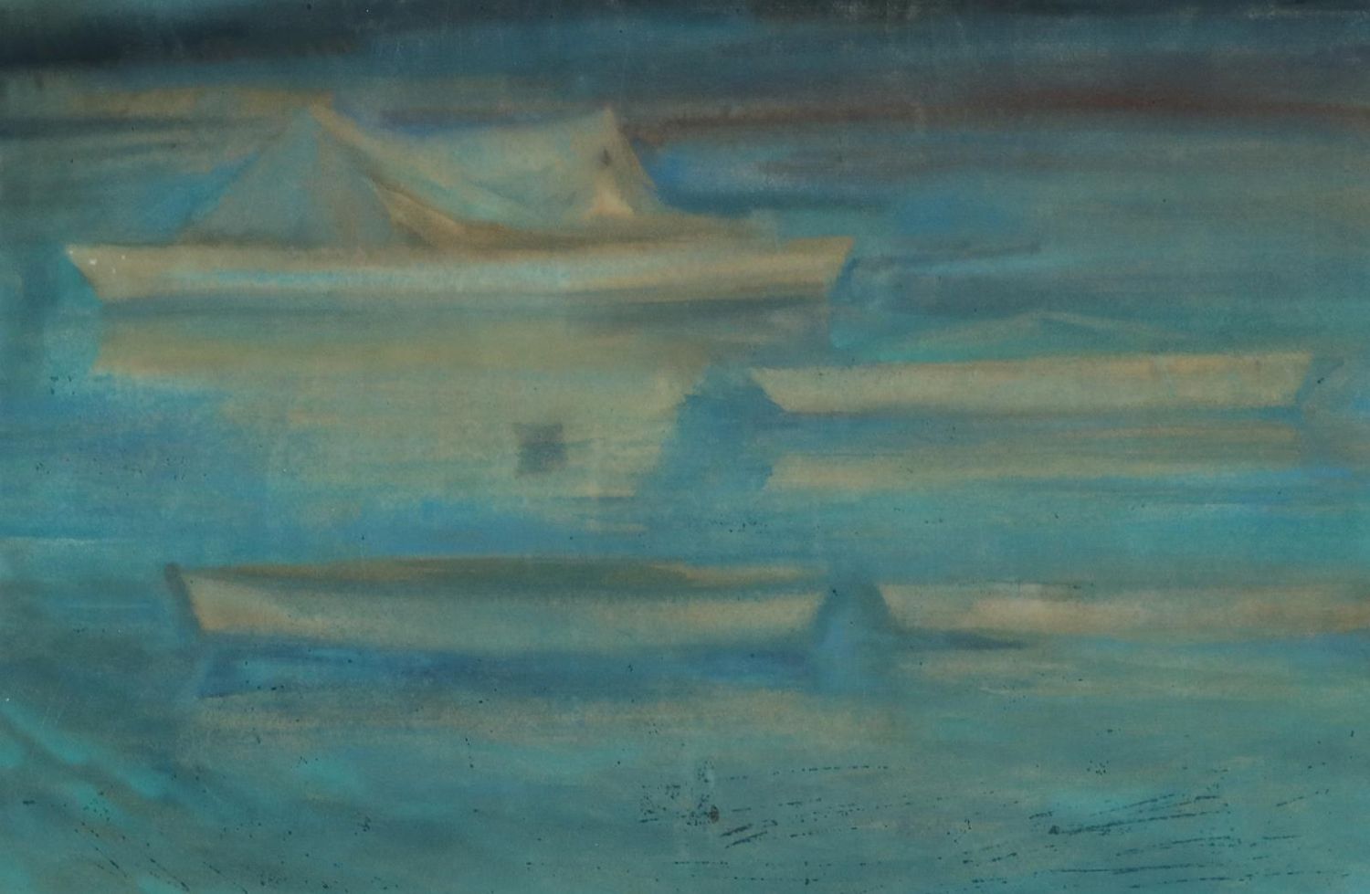 Große Abbildung Nr.2: 136-3212 Bayrisches Dorf: (Künstlergraphik)