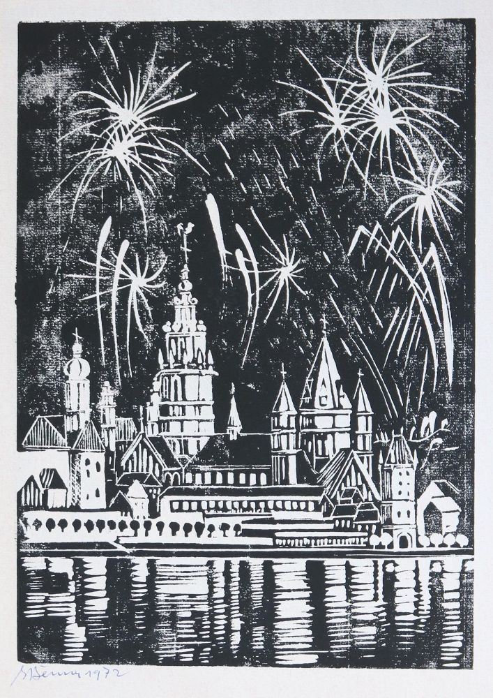 Große Abbildung Nr.2: 136-3224 Benner, Ernst: (Künstlergraphik)