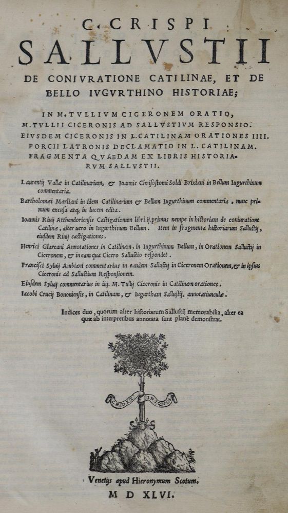 Große Abbildung Nr.1: 136-327 Sallustius,C.C.: (Alte Drucke, Handschriften und Theologie)