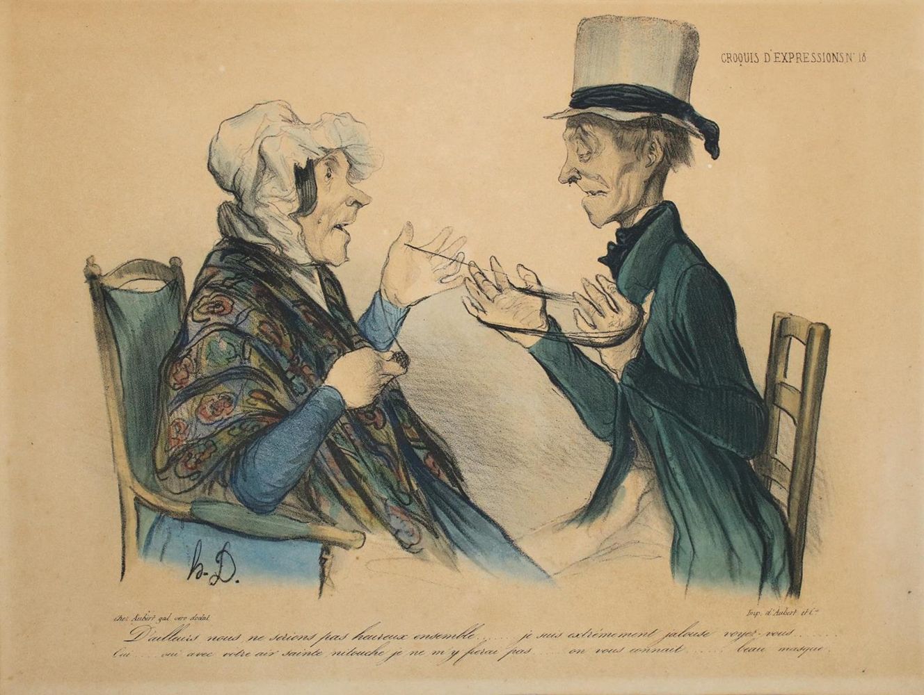 Große Abbildung Nr.1: 136-3330 Daumier, Honoré: (Künstlergraphik)