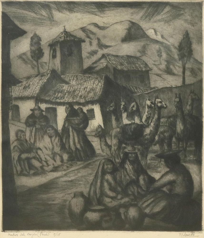Große Abbildung Nr.1: 136-3338 De Santo, F.: (Künstlergraphik)