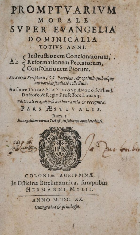 Große Abbildung Nr.1: 136-348 Stapleton,T.: (Alte Drucke, Handschriften und Theologie)